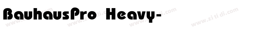 BauhausPro Heavy字体转换 BauhausPro Heavy字体转换